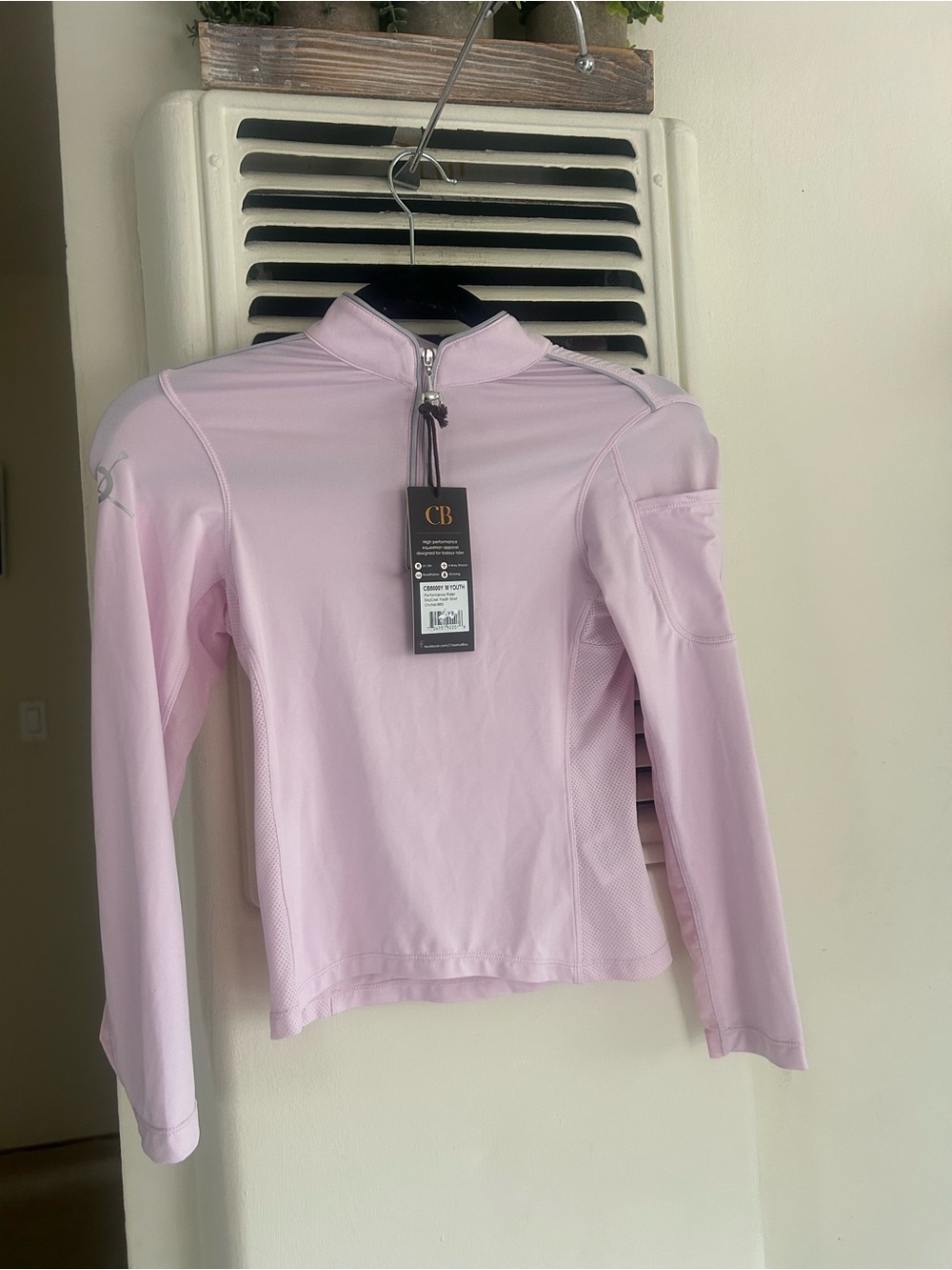 Active Women's Light Pink Long-Sleeve Zip Top